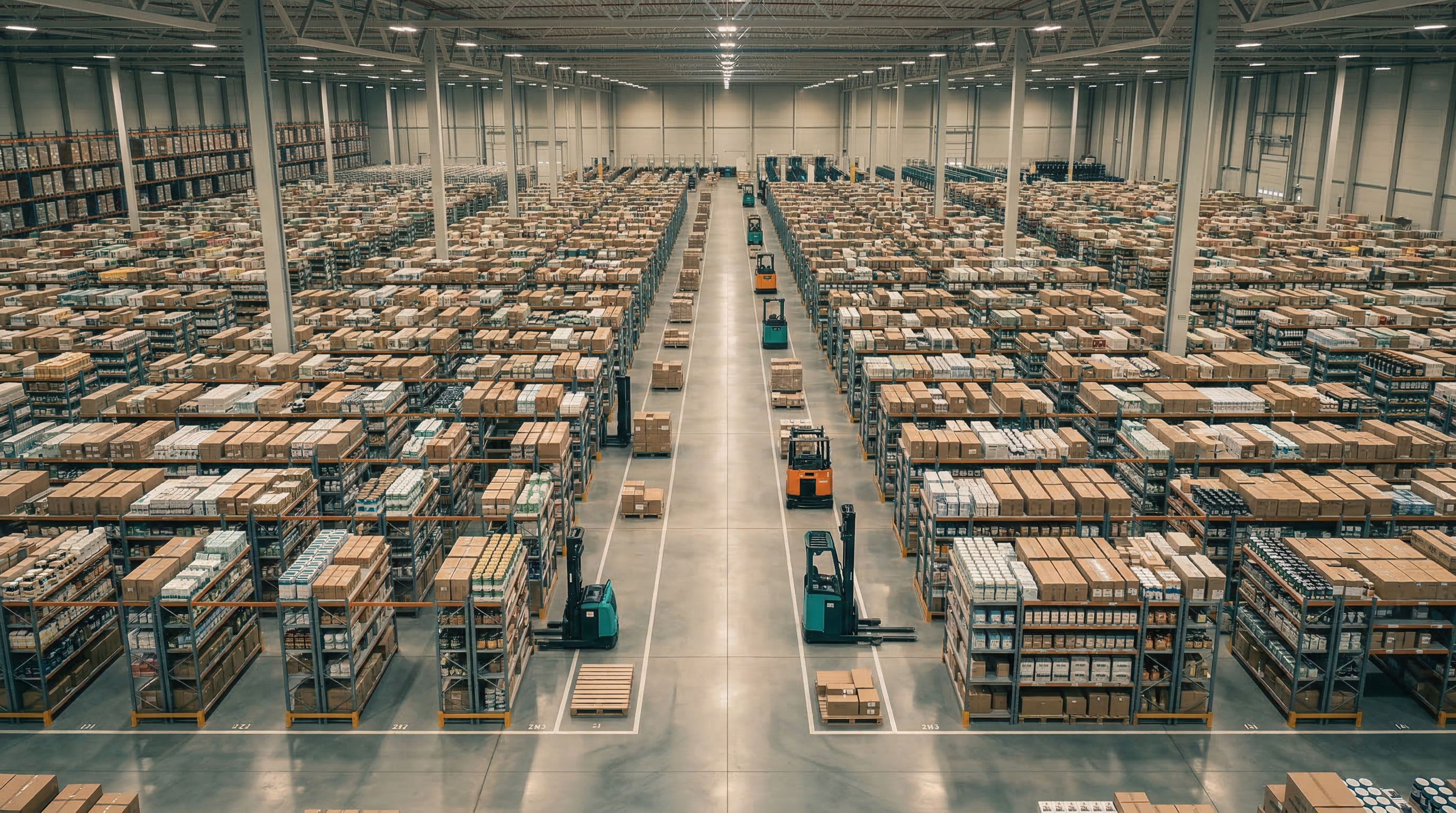 Modern warehouse and distribution center for nutraceutical logistics